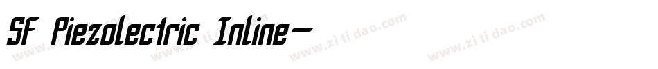SF Piezolectric Inline字体转换